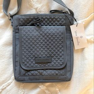 vera bradley // iconic rfid mini hipster bag in charcoal